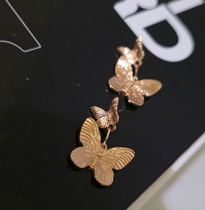 گوشواره پروانه گلد