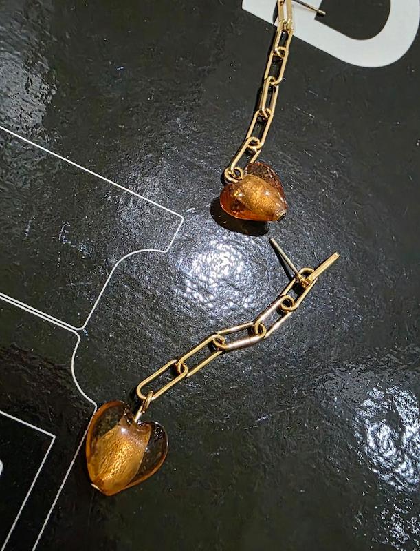 گوشواره اویز قلبی