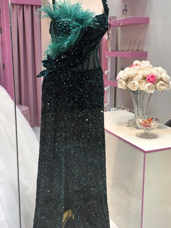 پیراهن مجلسی مخمل پولک دار