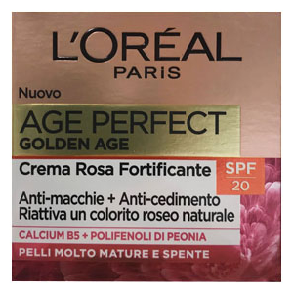 کرم روز شاداب کننده و تقویت کننده +60 حاوی spf20 age perfect golden age لورئال «اورجینال 100%»