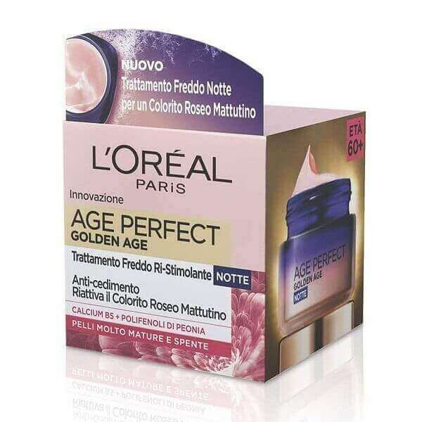 کرم شب تقویت کننده و شاداب کننده age perfect golden age rosa +60 notte لورئال «اورجینال 100%»