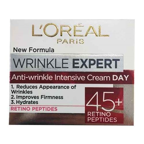 کرم روز ضد چروک و آبرسان لورال Loreal Wrinkle Expert 45+ Cream Day لورئال «اورجینال 100%»     