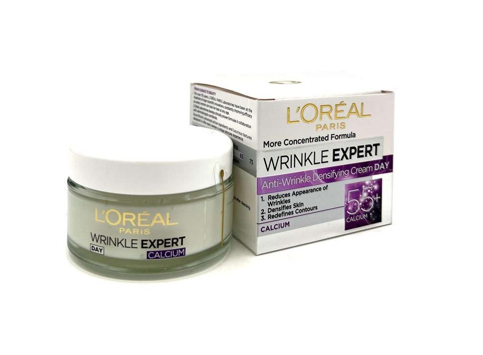 کرم روز ضد چروک کلسیم WRINKLE EXPERT +55 لورئال «اورجینال 100%»