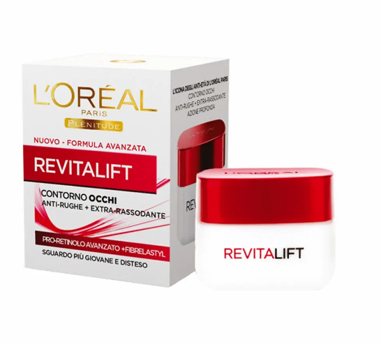 کرم ضد چروک و سفت کننده دور چشم لورآل سری REVITALIFT حجم ۱۵ میل با افزایش سن پوست خاصیت ارتجاعی و شادابی خود را از دست می دهد و شل و افتادهِ می‌شود.چین و چروک ها کم کم نمایان می‌شوند و در این بین  پوست دور چشم به دلیل نازکی نسبت به پوست سایر صورت زودتر دچار خط افتادگی و چروک می‌شود.کرم ضد چروک و سفت کننده دور چشم لورآل سری REVITALIFT حجم ۱۵ میل پیشرفته به عنوان ضد چروک قوی با قابلیت از بین بردنِ چین و چروک سطح پوست دور چشم است یک کرم دور چشم آبرسان با فرمولاسیون ویژه جهت رفع چین و چروک و افزایش استحکام و سفتی پوست دور چشم می‌باشد.
