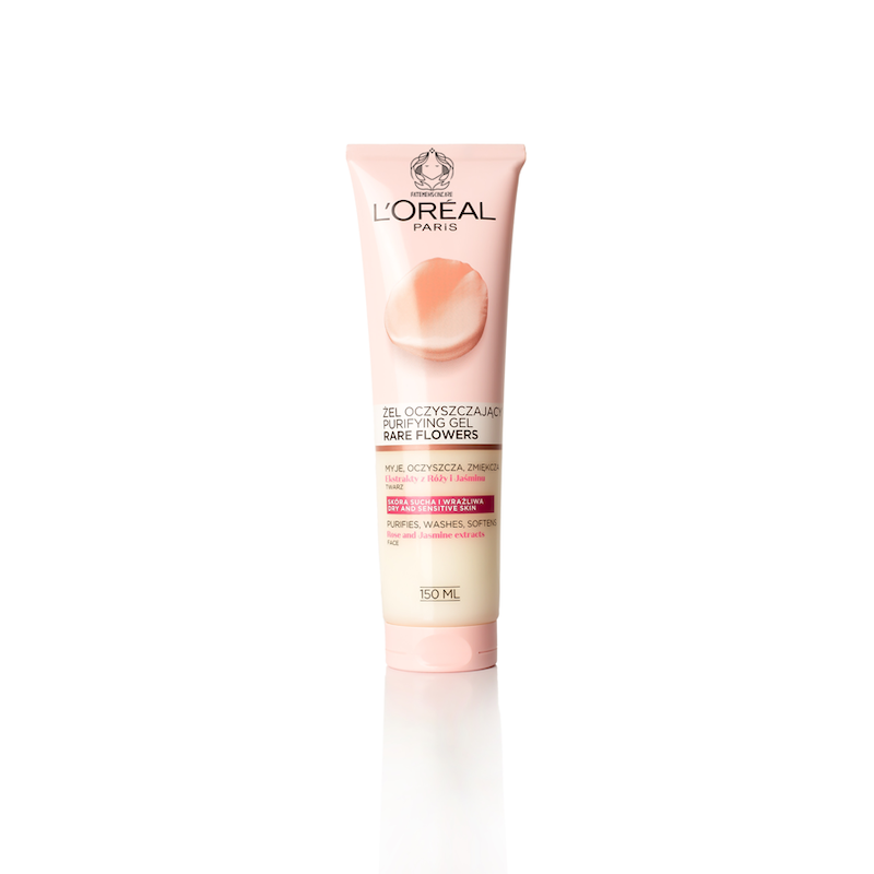 اسکراب صورت گل رز و نیلوفر آبی LOreal Rare Flowers لورئال «اورجینال 100%»     
