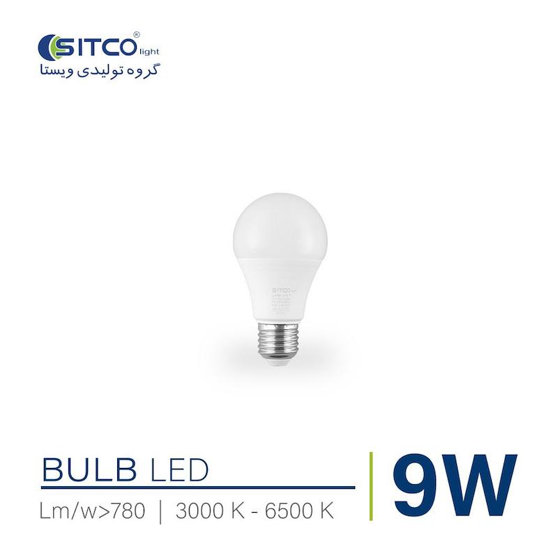 لامپ 9 وات حبابی سیتکو لایت