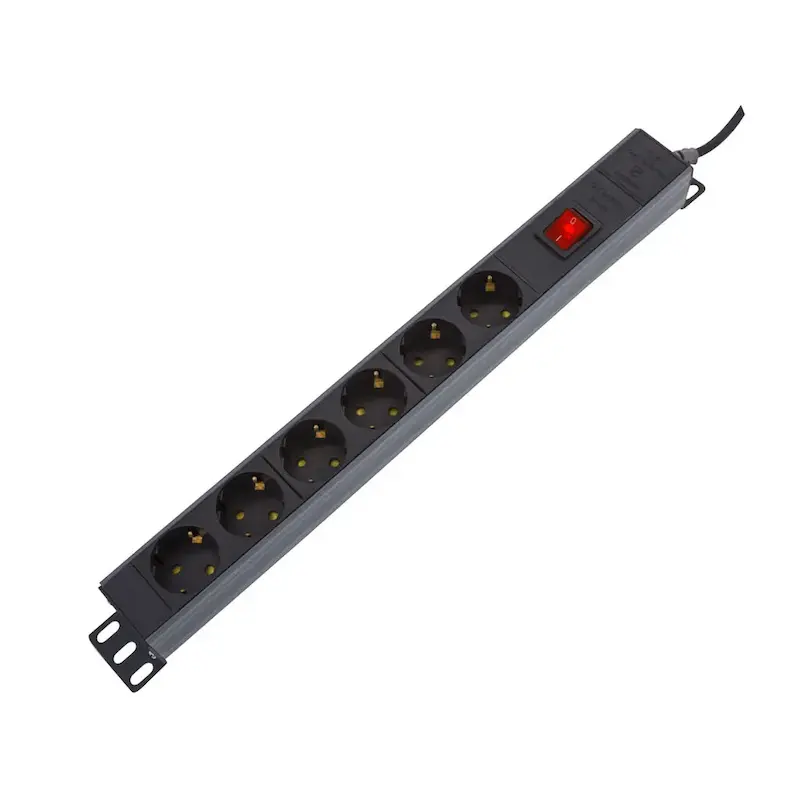 رک مونت 6 خانه چراغ دار 1.8 متری پارت الکتریک کد 2253