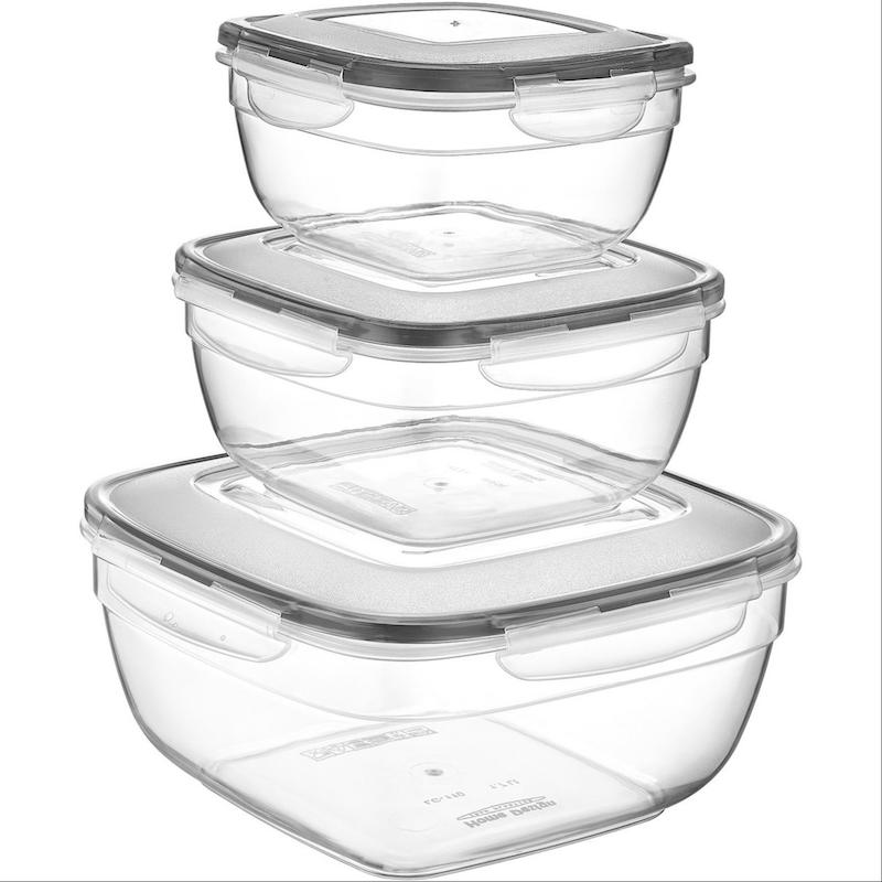 ظرف نگهدارنده واشر دار 3عددی برند ایراک پلاستیک کد LC300