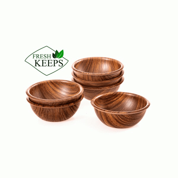 کاسه 1 عددی طرح چوب فرشکیپس