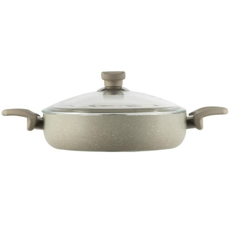 تابه دو دسته 30 سانتی متر  بژ ریوالد