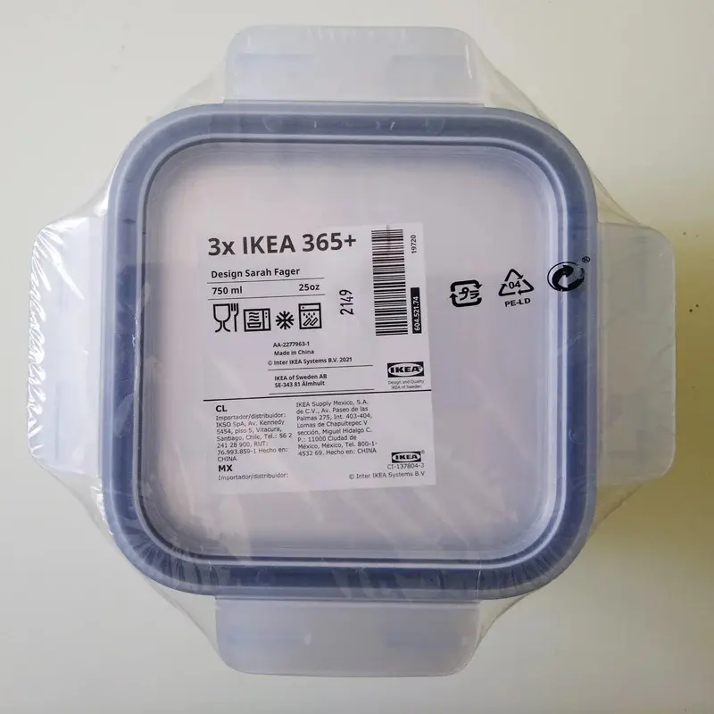 ست ظرف فریزری 3عددی ایکیا IKEA+365