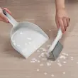 ست جارو و خاک‌انداز ایکیا PEPPRIG، خاکستری
