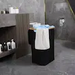 سبد رخت چرک تک مخزنه ی حجم 60 لیتر رنگ مشکی