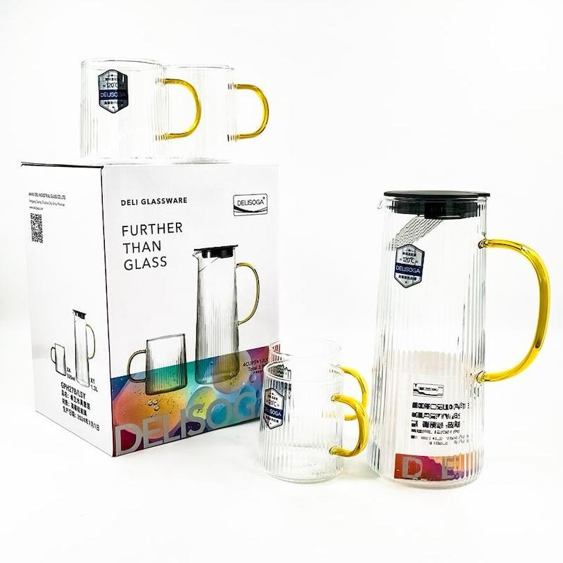 پارچ و لیوان پیرکس طرح ایکیا دلی