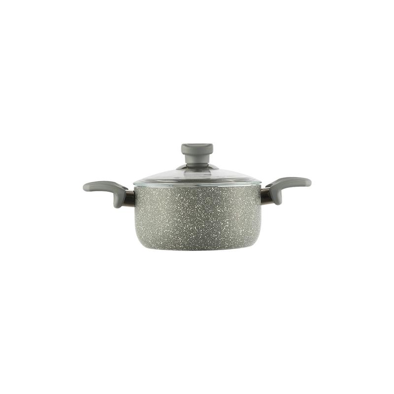 قابلمه نچسب 16*8.5 سانتی متر 1.5 لیتر طوسی یورک ریوالد 6503116-0114