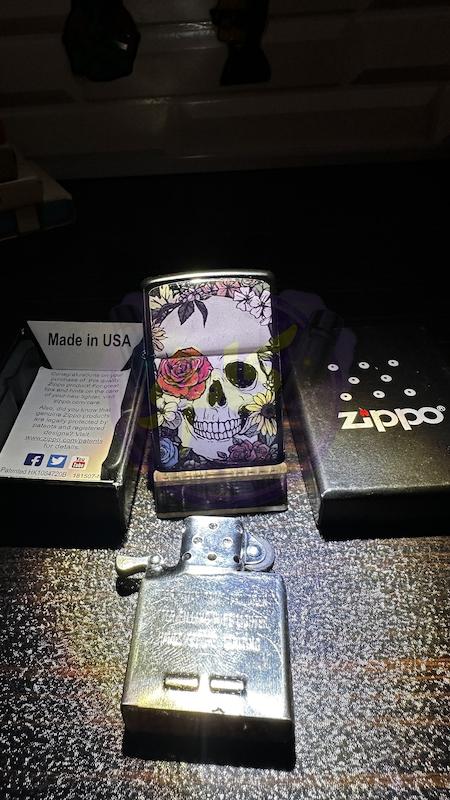 فندک طرح زیپو  ZIPPO مدل اسکلت