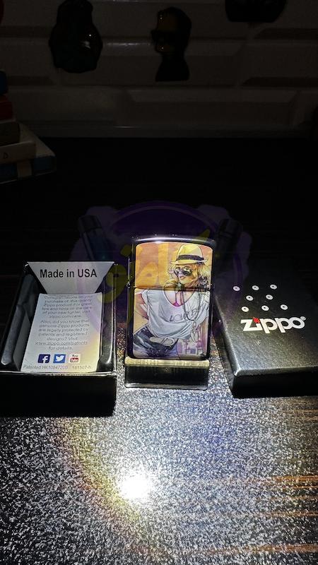 فندک طرح زیپو دخترونه ZIPPO