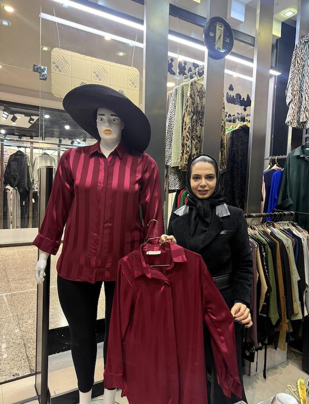 شومیز دیپلمات ساتن