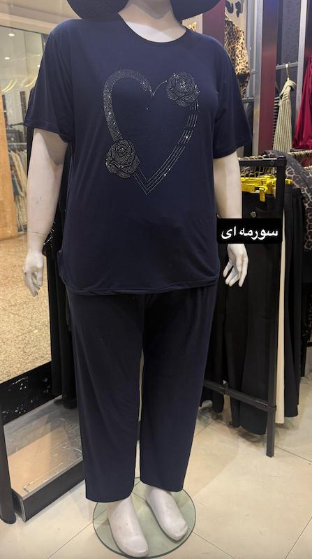 ست تیشرت شلوار رز