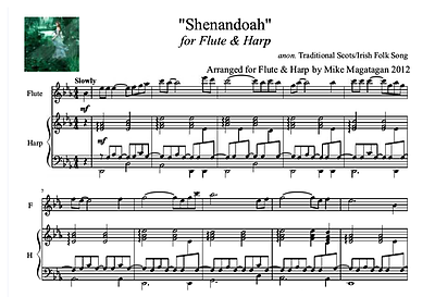 Shenandoah" for Flute & Harp