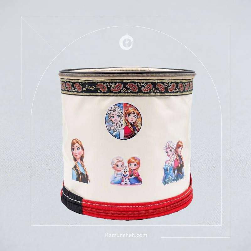 طبلک چوبی جهمانی طرح‌دار