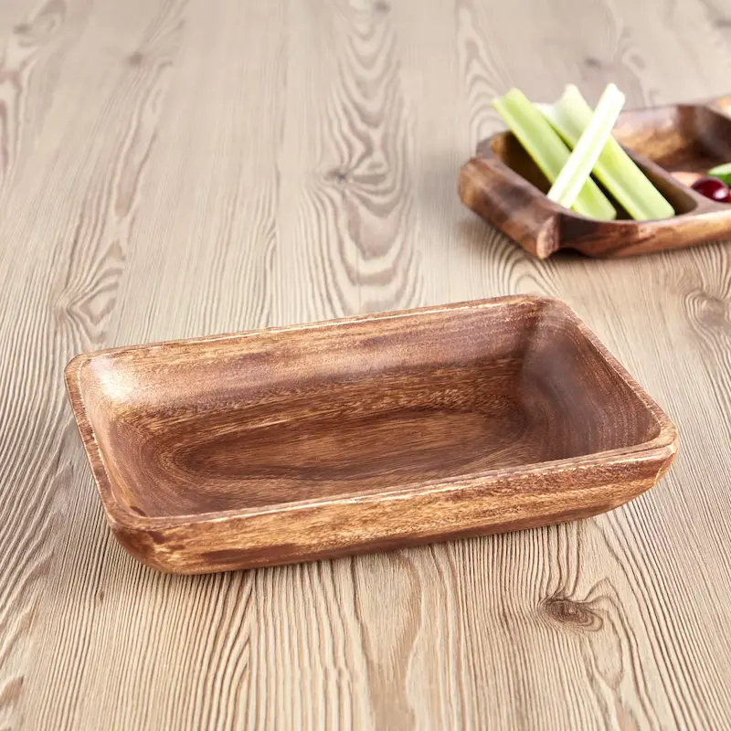 بشقاب سرو چوب اقاقیا هوم سنتر home centre