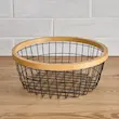 سبد میوه مشکی گرد هوم سنتر مدل Trellis