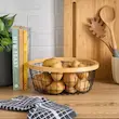 سبد میوه مشکی گرد هوم سنتر مدل Trellis