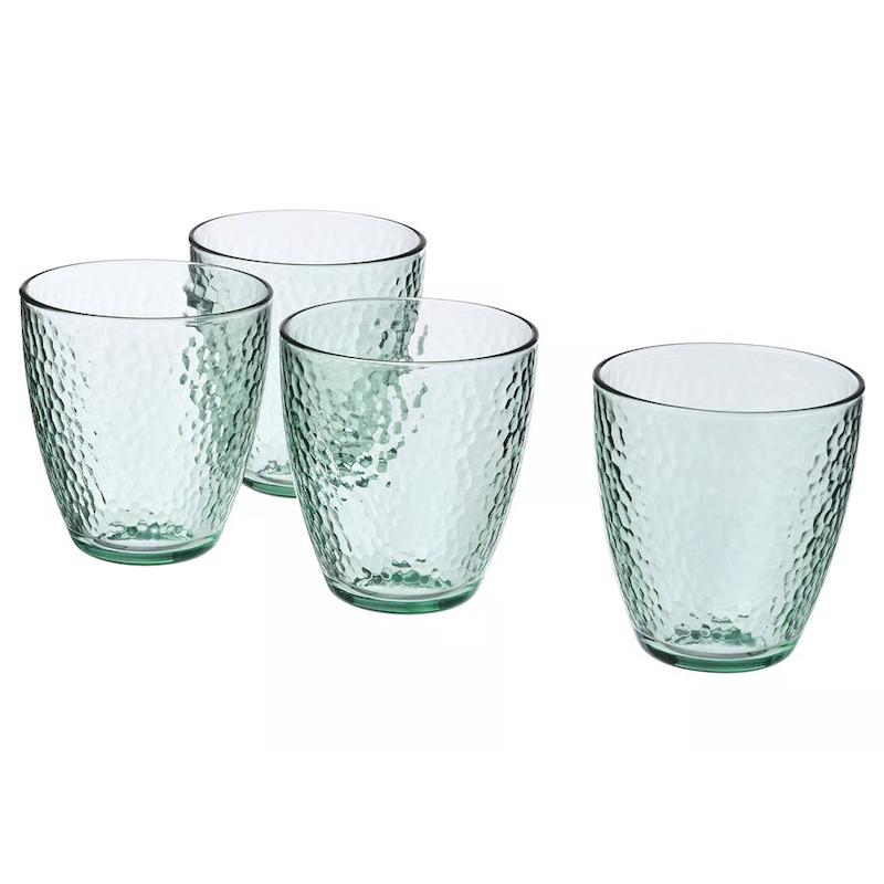 ست ۴ عددی لیوان سبز ایکیا مدل DVARGSTUBB