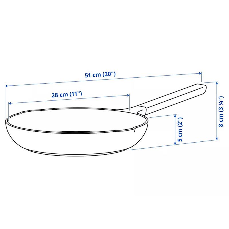 ماهیتابه سرامیکی آبی ایکیا مدل KLIPPFISK 28 cm