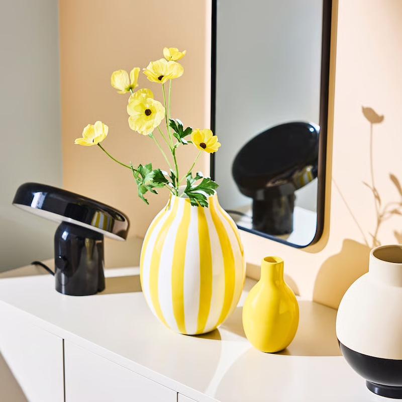 گل آلاله زرد ایکیا مدل SMYCKA، ارتفاع ۶۳ سانتی‌متر