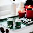شمع معطر لیوانی ایکیا مدل VINTERFINT / سبز / ۱۲ ساعت