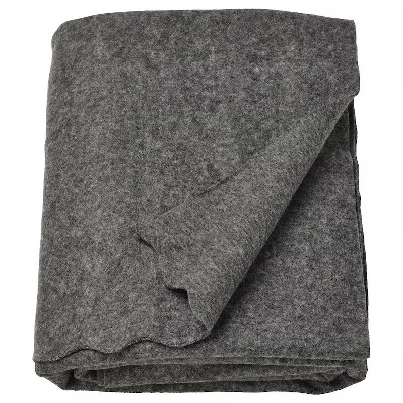 شال مبل ایکیا DAGGKAPOR خاکستری تیره – 130×170 سانتی‌متر