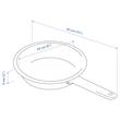 ماهیتابه استیل ایکیا مدل IKEA 365+ – قطر 24 سانتی‌متر