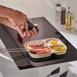 ماهیتابه سرامیکی ایکیا مدل SKÄGGTORSK _سه بخشی – ۲۲×۱۹ سانتی‌متر