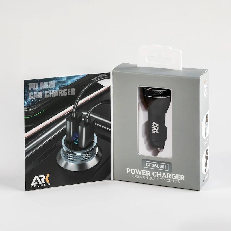شارژر فندکی خودرو ARK Techno مدل CF36L001 | توان 36 وات