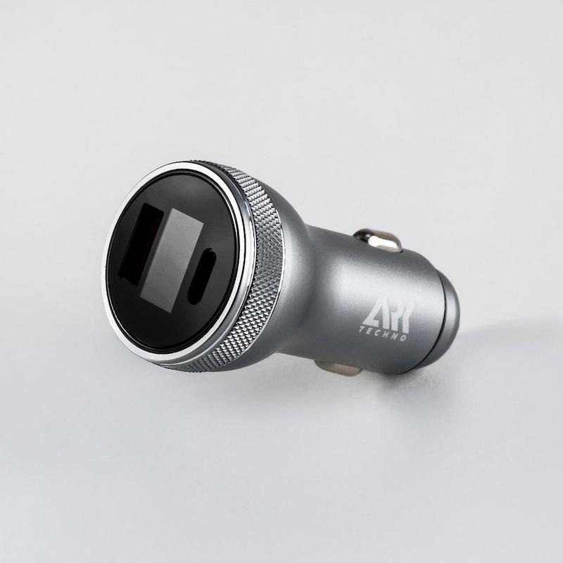 شارژر فندکی خودرو  ARK Techno SILVER مدل CF36L001 | توان 36 وات