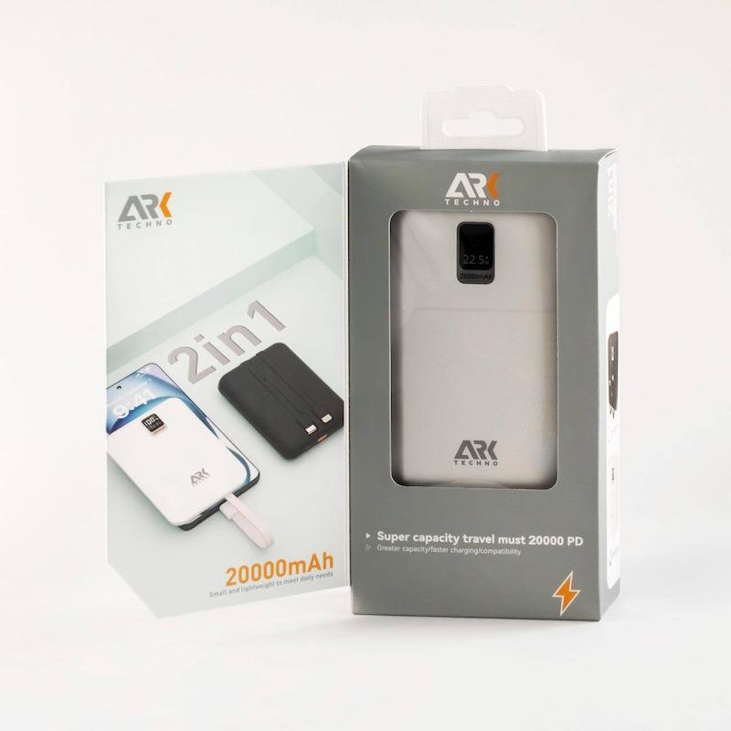 پاوربانک ARK Techno 20000مدل ARK-P102 ظرفیت 20000 میلی‌آمپرساعت