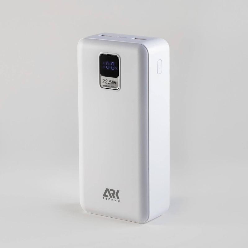 پاوربانک سفید  30000 میلی‌آمپرساعتی ARK Techno مدل 22.5W Fast Charge