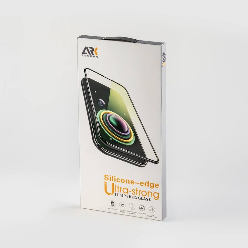 گلس شفاف مناسب ARK Techno Silicone Edge Ultra-Strong iphone 15 pro