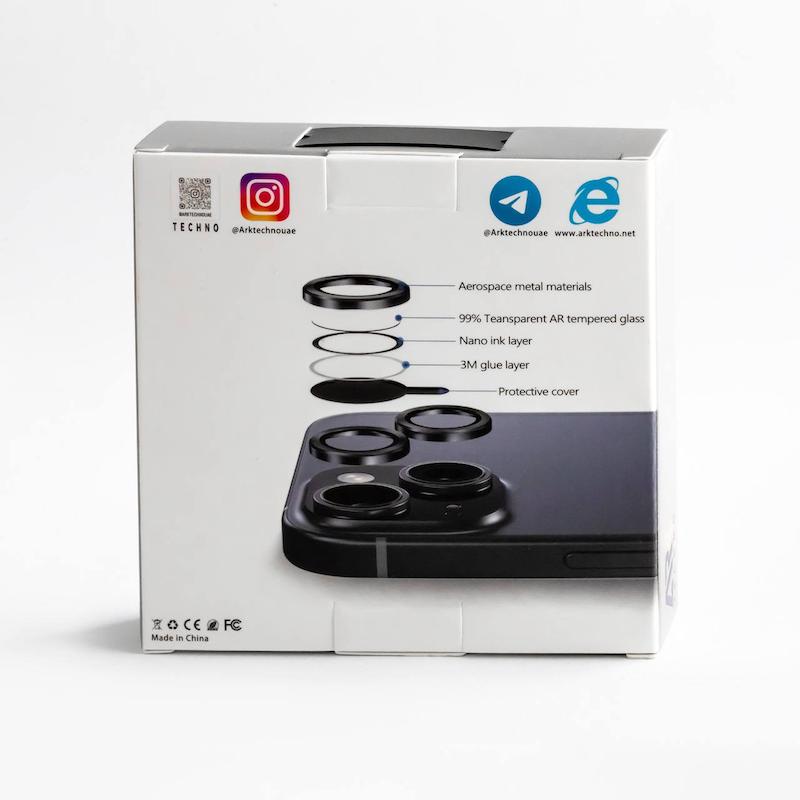 محافظ لنز دوربین طلایی مناسب ARK Techno iphone 16pro/16 promax