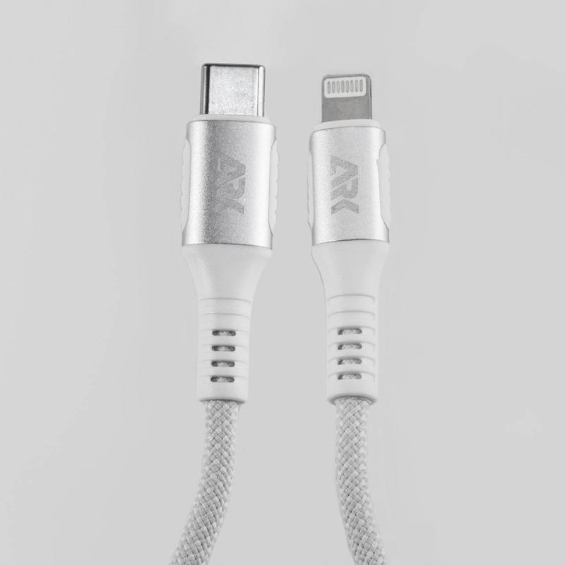 کابل شارژ سفید Type-C به Lightning مدل ARK-C2L2001