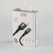 کابل شارژر مشکی USB ARK Techno به Type-C با توان 12 وات | طول 1 متر مدل ARK-U2C1201