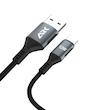 کابل شارژر مشکی USB ARK Techno به Type-C با توان 12 وات | طول 1 متر مدل ARK-U2C1201