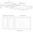 تشک کودک 80× 200 ایکیا مدل  VIMSIG 