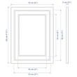 قاب مشکی ایکیا مدل  13×18 KNOPPANG 