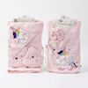 ست حوله ۵ تکه نوزادی مادرکر (Mothercare) مدل کیمونو طرح یونیکورن صورتی | کانگومام