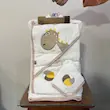 ست حوله ۵ تکه نوزادی مادرکر (Mothercare) مدل کیمونو طرح دایناسور و توپ | کانگومام