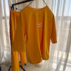 ست تی شرت و شلوار لانگ زنانه طرح نایک (Nike) رنگ زرد | پارچه درجه یک بهاره و تابستانه | کانگومام