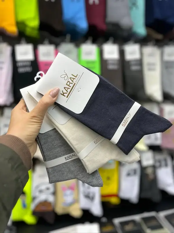 جوراب ساقدار پنبه ای مردانه